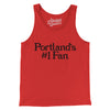 Portland's Number 1 Fan Men/Unisex Tank Top-Red-Allegiant Goods Co. Vintage Sports Apparel