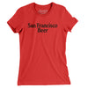 San Francisco Beer Women's T-Shirt-Red-Allegiant Goods Co. Vintage Sports Apparel