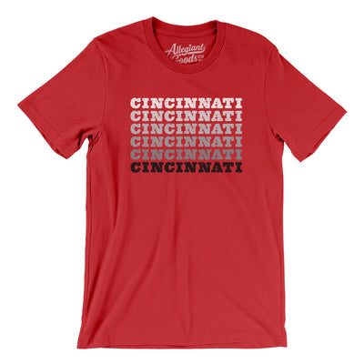 Cincinnati Repeat Men/Unisex T-Shirt-Red-Allegiant Goods Co. Vintage Sports Apparel