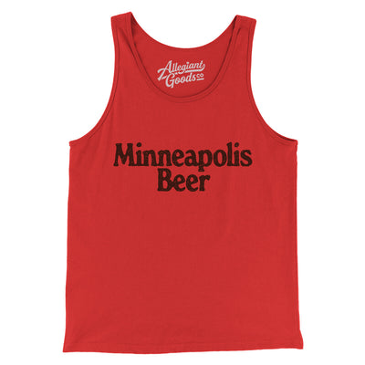 Minneapolis Beer Men/Unisex Tank Top-Red-Allegiant Goods Co. Vintage Sports Apparel