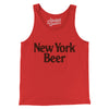 New York Beer Men/Unisex Tank Top-Red-Allegiant Goods Co. Vintage Sports Apparel