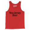 New Jersey Beer Men/Unisex Tank Top-Red-Allegiant Goods Co. Vintage Sports Apparel