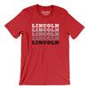 Lincoln Repeat Men/Unisex T-Shirt-Red-Allegiant Goods Co. Vintage Sports Apparel