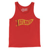 Atlanta Pennant Men/Unisex Tank Top-Red-Allegiant Goods Co. Vintage Sports Apparel