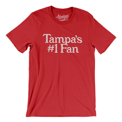 Tampa's Number 1 Fan Men/Unisex T-Shirt-Red-Allegiant Goods Co. Vintage Sports Apparel