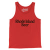 Rhode Island Beer Men/Unisex Tank Top-Red-Allegiant Goods Co. Vintage Sports Apparel