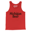 Michigan Beer Men/Unisex Tank Top-Red-Allegiant Goods Co. Vintage Sports Apparel