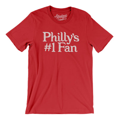 Philly's Number 1 Fan Men/Unisex T-Shirt-Red-Allegiant Goods Co. Vintage Sports Apparel