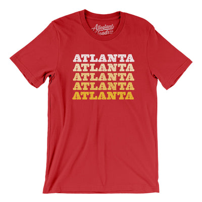 Atlanta Repeat Men/Unisex T-Shirt-Red-Allegiant Goods Co. Vintage Sports Apparel