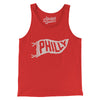 Philly Pennant Men/Unisex Tank Top-Red-Allegiant Goods Co. Vintage Sports Apparel