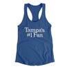 Tampa's Number 1 Fan Women's Racerback Tank-Royal-Allegiant Goods Co. Vintage Sports Apparel