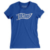 Detroit Pennant Women's T-Shirt-Royal-Allegiant Goods Co. Vintage Sports Apparel