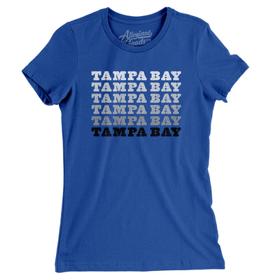 Tampa Bay Repeat Women's T-Shirt-Royal-Allegiant Goods Co. Vintage Sports Apparel