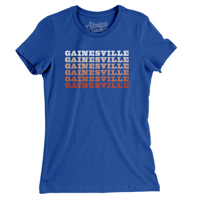 Gainesville Repeat Women's T-Shirt-Royal-Allegiant Goods Co. Vintage Sports Apparel