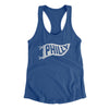 Philly Pennant Women's Racerback Tank-Royal-Allegiant Goods Co. Vintage Sports Apparel
