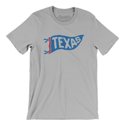 Texas Pennant Men/Unisex T-Shirt-Silver-Allegiant Goods Co. Vintage Sports Apparel