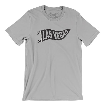 Las Vegas Pennant Men/Unisex T-Shirt-Silver-Allegiant Goods Co. Vintage Sports Apparel