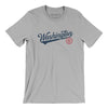 Washington Dc Vintage Script Men/Unisex T-Shirt-Silver-Allegiant Goods Co. Vintage Sports Apparel