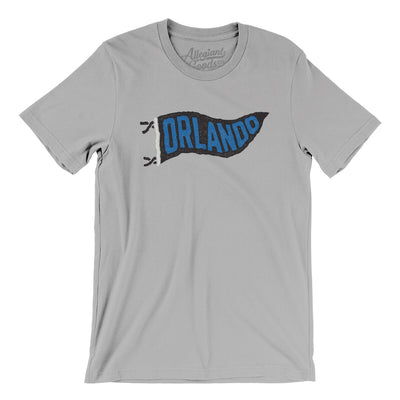 Orlando Pennant Men/Unisex T-Shirt-Silver-Allegiant Goods Co. Vintage Sports Apparel