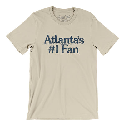 Atlanta's Number 1 Fan Men/Unisex T-Shirt-Soft Cream-Allegiant Goods Co. Vintage Sports Apparel