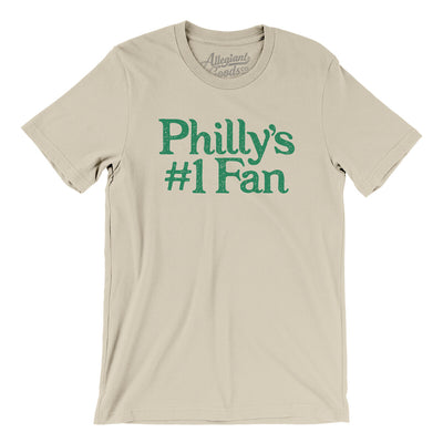 Philly's Number 1 Fan Men/Unisex T-Shirt-Soft Cream-Allegiant Goods Co. Vintage Sports Apparel