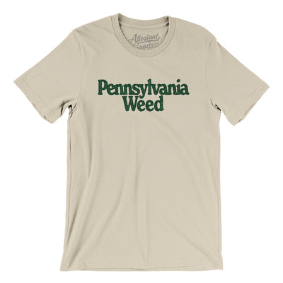 Pennsylvania Weed Men/Unisex T-Shirt-Soft Cream-Allegiant Goods Co. Vintage Sports Apparel