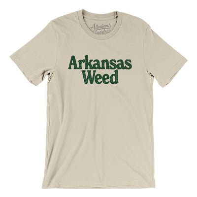 Arkansas Weed Men/Unisex T-Shirt-Soft Cream-Allegiant Goods Co. Vintage Sports Apparel