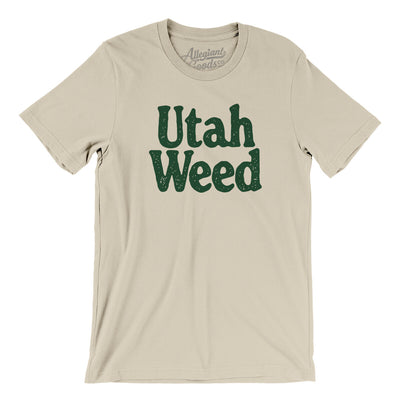 Utah Weed Men/Unisex T-Shirt-Soft Cream-Allegiant Goods Co. Vintage Sports Apparel