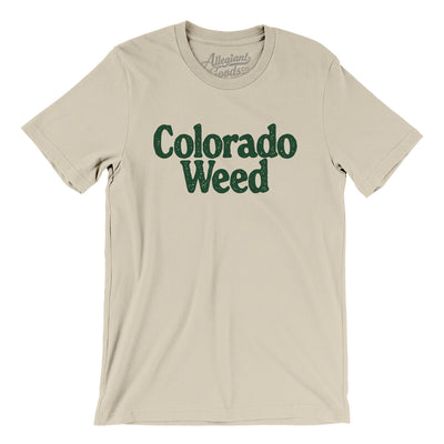 Colorado Weed Men/Unisex T-Shirt-Soft Cream-Allegiant Goods Co. Vintage Sports Apparel