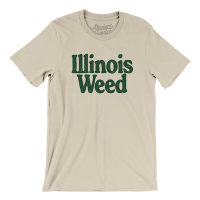 Illinois Weed Men/Unisex T-Shirt-Soft Cream-Allegiant Goods Co. Vintage Sports Apparel