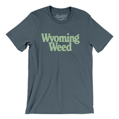 Wyoming Weed Men/Unisex T-Shirt-Steel Blue-Allegiant Goods Co. Vintage Sports Apparel