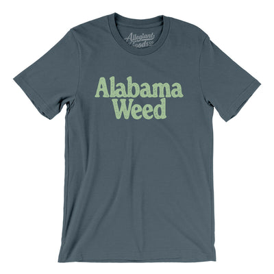 Alabama Weed Men/Unisex T-Shirt-Steel Blue-Allegiant Goods Co. Vintage Sports Apparel