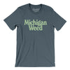 Michigan Weed Men/Unisex T-Shirt-Steel Blue-Allegiant Goods Co. Vintage Sports Apparel