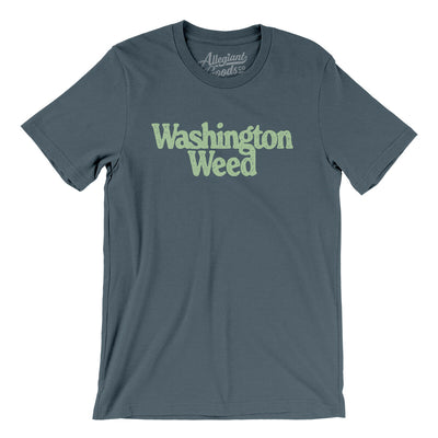 Washington Weed Men/Unisex T-Shirt-Steel Blue-Allegiant Goods Co. Vintage Sports Apparel