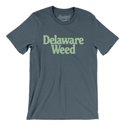 Delaware Weed Men/Unisex T-Shirt-Steel Blue-Allegiant Goods Co. Vintage Sports Apparel