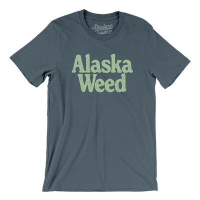 Alaska Weed Men/Unisex T-Shirt-Steel Blue-Allegiant Goods Co. Vintage Sports Apparel