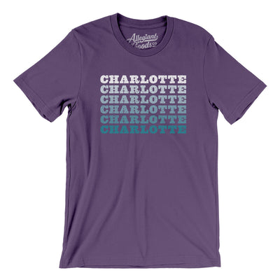 Charlotte Repeat Men/Unisex T-Shirt-Team Purple-Allegiant Goods Co. Vintage Sports Apparel