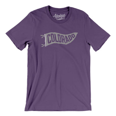 Colorado Pennant Men/Unisex T-Shirt-Team Purple-Allegiant Goods Co. Vintage Sports Apparel