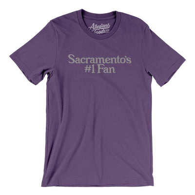 Sacramento's Number 1 Fan Men/Unisex T-Shirt-Team Purple-Allegiant Goods Co. Vintage Sports Apparel