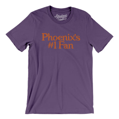 Phoenix's Number 1 Fan Men/Unisex T-Shirt-Team Purple-Allegiant Goods Co. Vintage Sports Apparel