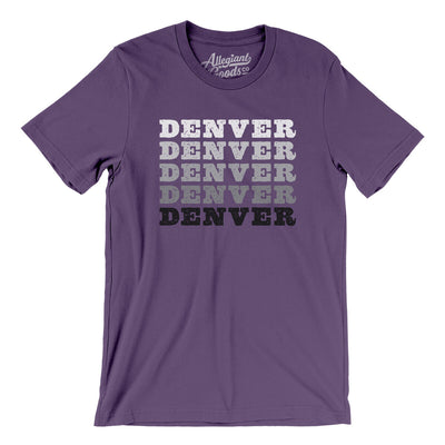 Denver Repeat Men/Unisex T-Shirt-Team Purple-Allegiant Goods Co. Vintage Sports Apparel