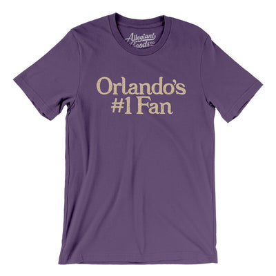 Orlando's Number 1 Fan Men/Unisex T-Shirt-Team Purple-Allegiant Goods Co. Vintage Sports Apparel