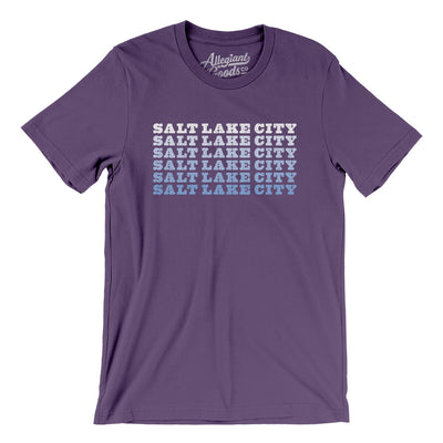 Salt Lake City Repeat Men/Unisex T-Shirt-Team Purple-Allegiant Goods Co. Vintage Sports Apparel