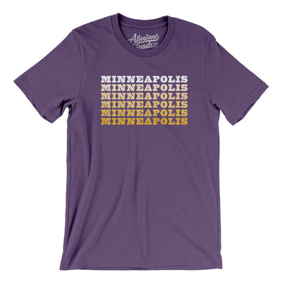 Minneapolis Repeat Men/Unisex T-Shirt-Team Purple-Allegiant Goods Co. Vintage Sports Apparel