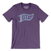 Utah Pennant Men/Unisex T-Shirt-Team Purple-Allegiant Goods Co. Vintage Sports Apparel