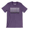 Manhattan Repeat Men/Unisex T-Shirt-Team Purple-Allegiant Goods Co. Vintage Sports Apparel