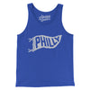 Philly Pennant Men/Unisex Tank Top-True Royal-Allegiant Goods Co. Vintage Sports Apparel