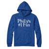 Philly's Number 1 Fan Hoodie-True Royal-Allegiant Goods Co. Vintage Sports Apparel