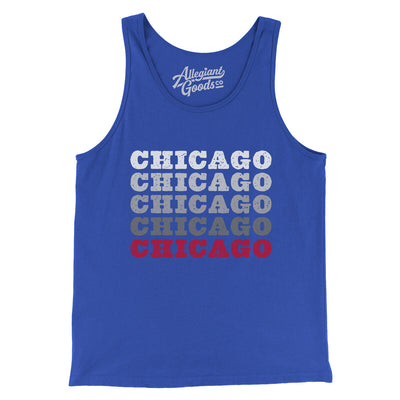 Chicago Repeat Men/Unisex Tank Top-True Royal-Allegiant Goods Co. Vintage Sports Apparel