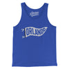 Orlando Pennant Men/Unisex Tank Top-True Royal-Allegiant Goods Co. Vintage Sports Apparel